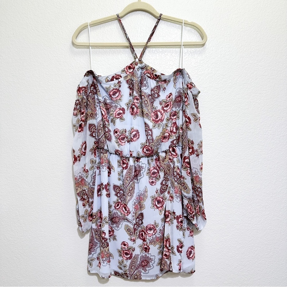 WAYF Liberty Floral Cold Shoulder Floral Dress Size M - Picture 5 of 7
